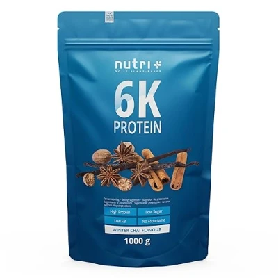 Imagen de Nutri+ Protein Powder Winter Chai 1000g Proteína en Polvo sin Aspartamo, Lactosa ni OGM Especial Invierno 1kg