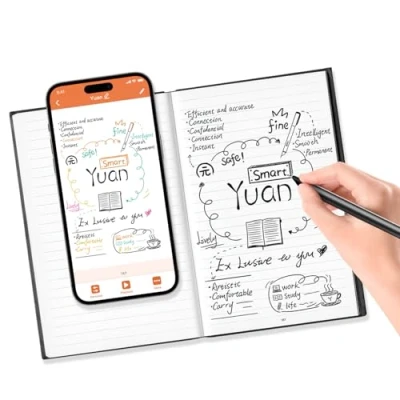 Imagen de Yuan Smart Writing Set, Pen+ Notebook, Libreta Inteligente con Bolígrafo Inteligente, Digital Notepad, APP puede añadir etiquetas y compartir