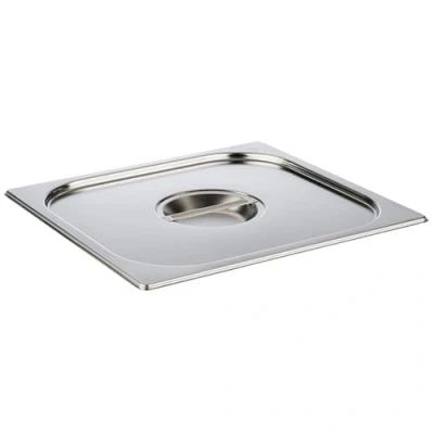 Imagen de APS 81795 GN 2/3 tapa sin hueco para la cuchara, acero inoxidable, dimensiones 325 x 355 mm/altura 30 mm