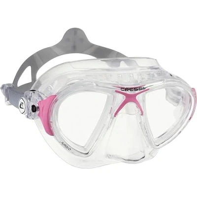 Imagen de Cressi Mirrored Lens Máscara de Buceo Nano HD con Lentes espejadas para Hombre, Color, Negro/Gafas Gris