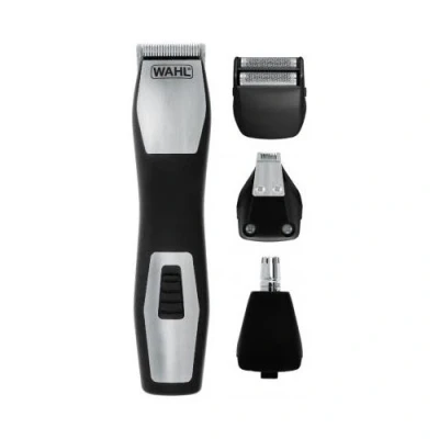 Imagen de Afeitadora multifunción Wahl 9855 1210 GroomsMan Pro, 3 in 1, 6 longitudes, Autonomía 60 min, Negro