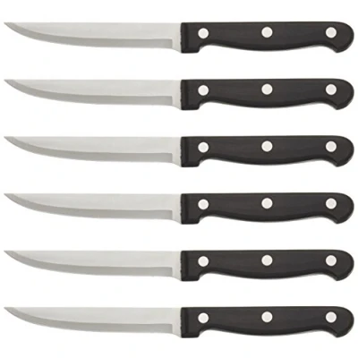 Imagen de Lacor 39061 Set 6 cuchillos chuleteros Lisos Classic