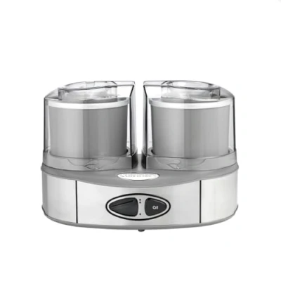 Imagen de Cuisinart Ice Cream Machine Duo Deluxe ICE40BCE self freezing Silver 2 x 1 Liter