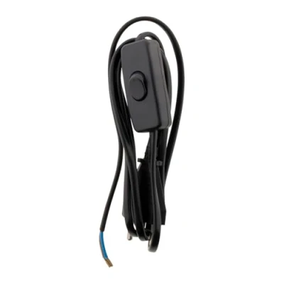 Imagen de Zenitech Cable con Interruptor para luminaria de 1,5 m, Color Negro