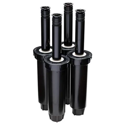 Imagen de Rain Bird 1804AP4PK Professional Pop up Sprinkler, Adjustable 0 360 Pattern, 8&#039; 15&#039; Spray Distance, 4&quot; Height, 4 Pack