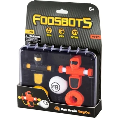 Imagen de Fat Brain Toys Foosbots Juego de 2 trucos mesa para niños a partir 6 años