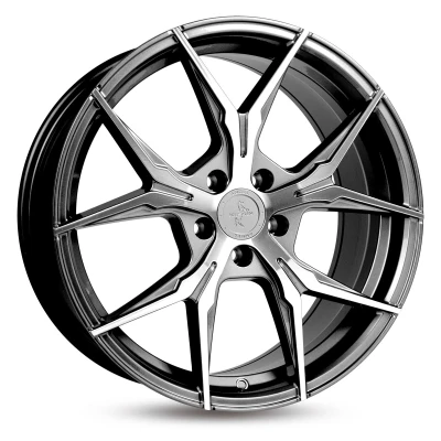 Imagen de KESKIN 5Taladro(s) 18in 112mm Llanta de aleación KT19 Angel PALLADIUM FRONT POLISHED KT198018511230PFP