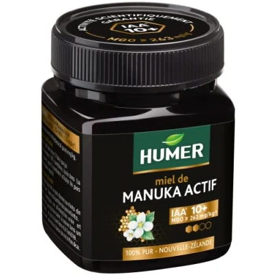 Imagen de Humer IAA® 10+ Miel de Manuka Activo Segunda nivel actividad Mínimo 263 mg/kg metilglicoxal 250 g