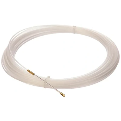 Imagen de Electraline 21382018I, Guía pasahílos Nailon, 25 M, Diámetro 3 mm, Color Blanco