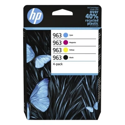 Imagen de Cartucho de tinta HP 963, negro, Cian, Magenta, Amarillo, Hasta 1000 páginas en 700 color, Planet Partners
