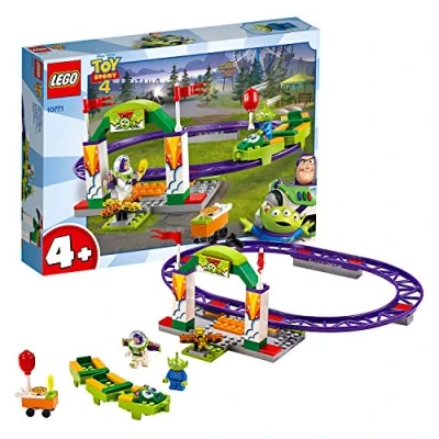 Imagen de LEGO 4+ Toy Story 4: Alegre Tren de la Feria, Juguete Construcción Disney Pixar, Atracción con Minifigura Buzz Lightyear (10771)