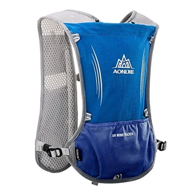Imagen de AONIJIE 5L multifunción Mochilas de hidratación, Ideal para Deportes al Aire Libre Acampadas Ciclismo Carreras Alpinismo o Senderismo (Azul)