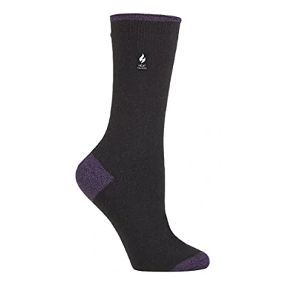 Imagen de HEAT HOLDERS Ultra Lite Mujer invierno calientes termicos finos calcetines (37 42 Eur, Nero/viola (Oia))