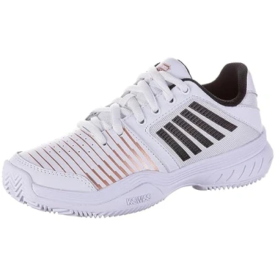 Imagen de K Swiss Court Express HB, Tenis Mujer, Blanco Negro Oro Rosa, 39 EU