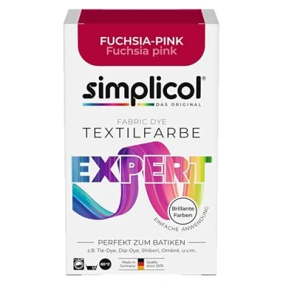 Imagen de Simplicol Expert Tinte para Tejidos creativos, Color Rosa, Fucsia 1705, 1 Unidad (Paquete de 1)