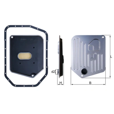 Imagen de MAHLE ORIGINAL HX 278D Filtro Caja de Cambios Automatica con junta BMW: X5, 5 Berlina, 7
