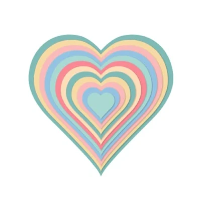 Imagen de Craftelier Set de Troqueles Esenciales para Creaciones Scrapbooking y Manualidades Forma Corazones Tamaño Aproximado los entre 2,5 x cm 13,7