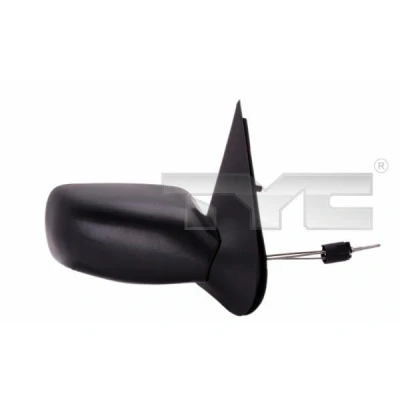Imagen de Espejo retrovisor Tyc 310 0073 derecha negro Ajuste por cable, convexo FORD: FIESTA 4