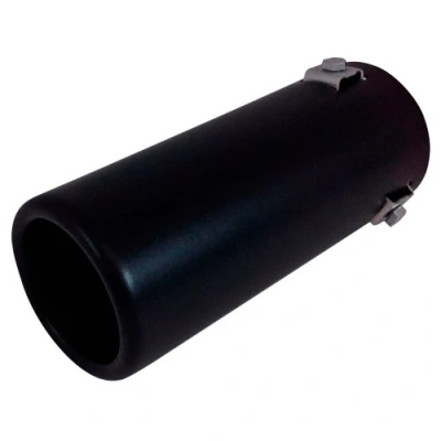 Imagen de AutoStyle AS 801 Cola de Escape 70mm negro redondo Acero 170mm
