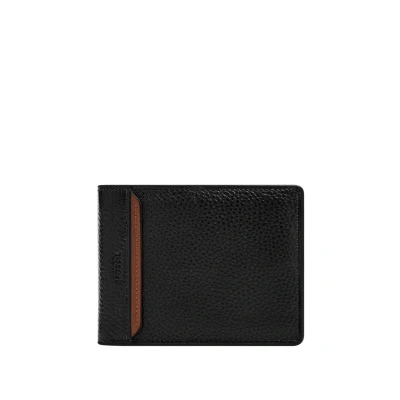 Imagen de Fossil Huntington, Billetera Bi Fold para Hombre, Negro, Small