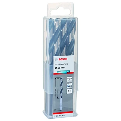 Imagen de Bosch Professional 5 brocas helicoidales HSS PointTeQ, para metal, 11 x 94 142 mm, accesorio de taladro
