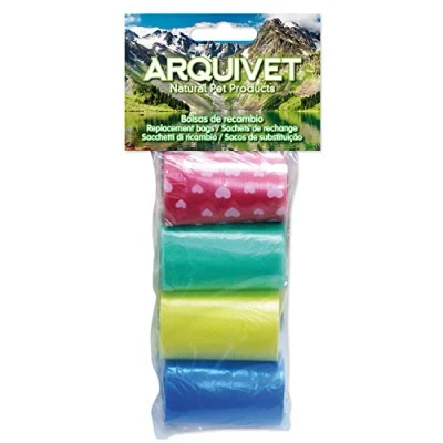 Imagen de Arquivet bolsas de recambio excrementos perros 4 rollos x 20