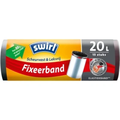 Imagen de Swirl bolsas para basurero de pedal con banda fijación 20l 15s 6769842