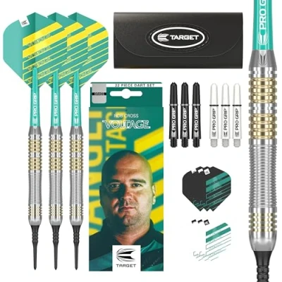 Imagen de Target Darts Rob Cross 18G Juego de Dardos Punta Blanda latón