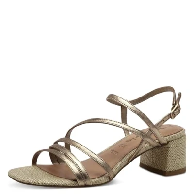 Imagen de Tamaris Damen 1 28211 42, Sandalia con talón Mujer, Bronce, 41 EU