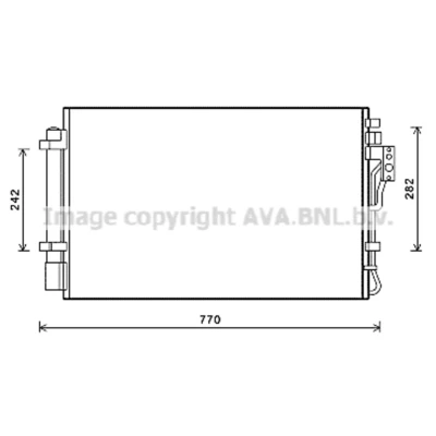 Imagen de PRASCO KA5157D Condensador con secador 13,0 8,4 Aluminio 695 R 134 a