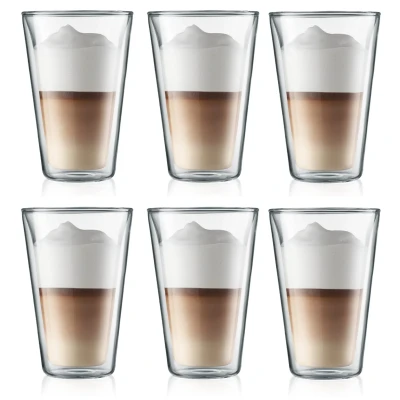 Imagen de Bodum 10110 10 12 Canteen Set de 6 vasos térmicos 0,4 l borosilicato
