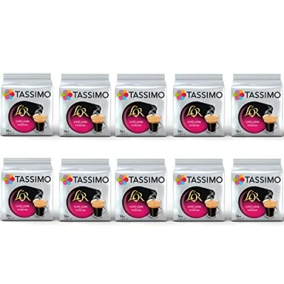 Imagen de TASSIMO L&#039;OR Cafe Cápsulas de café largas e intensas 10 paquetes (160 bebidas)