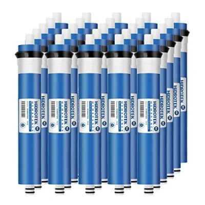 Imagen de Geekpure Universal Compatible 75 GPD membrana de ósmosis inversa recambio NSF Certificado elimina 98% contaminantes en agua, paquete 25
