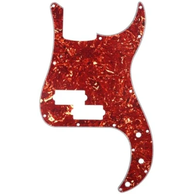 Imagen de Musiclily 13 Agujeros Precision Bass Pickguard Golpeador para Fender American/México Standard Bajo Estilo P, 4 capas Vintage Tortoise