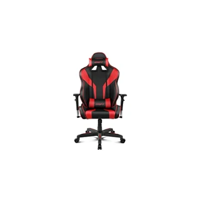 Imagen de Atlas Informática DRIFT GAMING Silla DR111 DR111BR Polipiel, Profesional, Asiento basculable, Altura Regulable, Reposabrazos Ajustables, Rojo/Negro, 65 x 52 129 135 cm