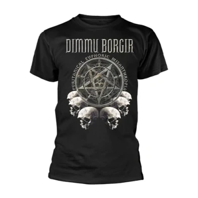 Imagen de Dimmu Borgir Puritanical Euphoric Misanthropia Skulls Hombre Camiseta Negro M 100% algodón Regular