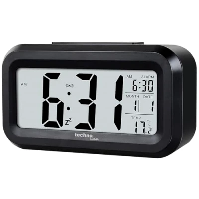 Imagen de Techno Line WT400 Reloj Despertador Digital de Cuarzo con luz Nocturna y indicador Temperatura