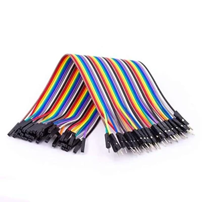 Imagen de AZDelivery Jumper Wire Cables de Puente 40 Piezas F2M Pines Macho Hembra Breadboard Compatible con Arduino y Raspberry Pi Incluido un E Book!
