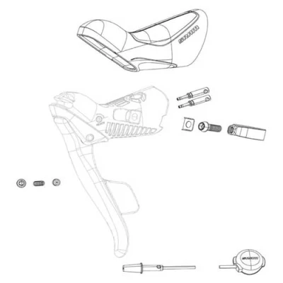 Imagen de SRAM JGO.Abrazaderas MANETA ELECTR.Red/Force ETAP Repuestos, Adultos Unisex, Multicolor (Multicolor), Talla Única