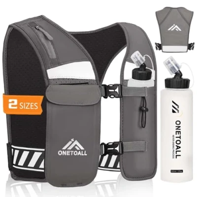 Imagen de ONETOALL Chaleco Hidratacion Trail Running, Mochila Running Hombre Ligero, Vest Reflectante y Mujer, de Correr