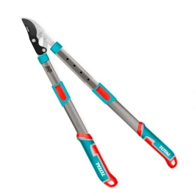 Imagen de TOTAL Tijera de Podar Telescópica 25 x 19,5 8,1 cm Azul Longitud 670 880 mm para Corte en Jardines