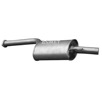 Imagen de ASMET 01.023 Silenciador Intermedio MERCEDES BENZ: W124 Berlina