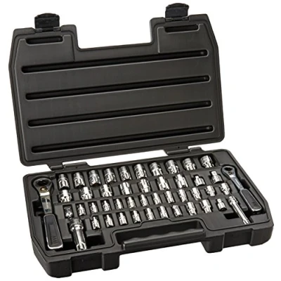 Imagen de GearWrench Juego de herramientas mecánicas Pass Thru™ 46 piezas 1/10.2 cm y 3/20.3 6 puntos, SAE/Métrico 8946