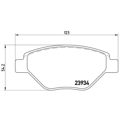 Imagen de BREMBO P 68 031 Juego de pastillas freno excl. contacto avisador desgaste con tornillos pinza sin accesorios RENAULT: MEGANE 2