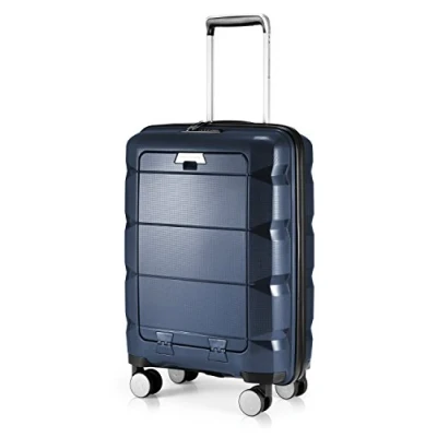 Imagen de Hauptstadtkoffer maletín rígido con Compartimento para Ordenador portátil, Ruedas, de Viaje, Extensible, TSA, 4 Negro, Handgepäck, Maleta