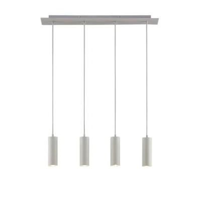 Imagen de Lámpara colgante Lindby Joffrey, 76 cm, blanca, 4 luces, GU10