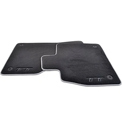 Imagen de Audi 8s1061275mno Textil felpudos Premium Delantero Negro/Plata Gris TT/TTS 2 Unidades