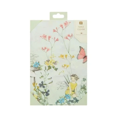 Imagen de Talking Tables Cubierta de mesa papel hadas vajilla reciclable, rectangular, desechable Para fiesta infantil mariposas, cumpleaños, día la madre, Color, 180 x 120cm (TSFAIRY TCOVER)