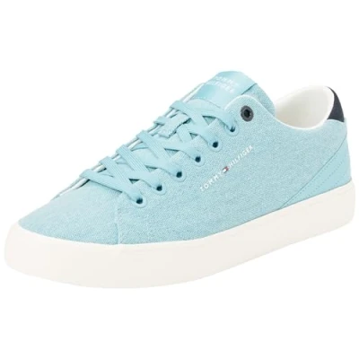 Imagen de Tommy Hilfiger TH Hi Vulc Low Summer Cvs Fm0fm05056, Zapatillas Hombre, Azul Sleepy Blue 01, 45 EU