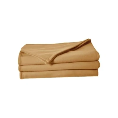 Imagen de Poyet Motte poleco Manta Polar poliéster Arena, poliéster, Beige, 240 x 220 cm